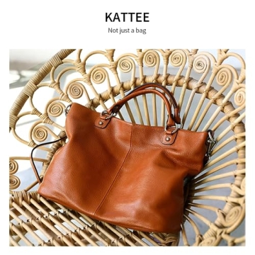 Affordable Kattee Women's Soft Leather Tote Bag