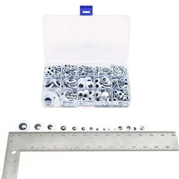 Variety Pack of 1120 Self Adhesive Googly Eyes for Crafts