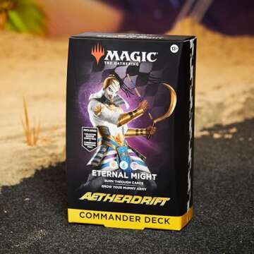 Magic The Gathering Aetherdrift Commander Deck - Eternal Might (100-Card Deck, 2-Card Collector Booster Sample Pack + Accessories)