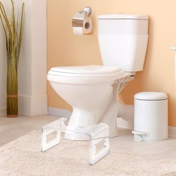 Wenqik Acrylic Toilet Stool - Stylish and Safe Step