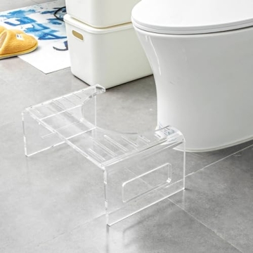Wenqik Acrylic Toilet Stool - Stylish and Safe Step