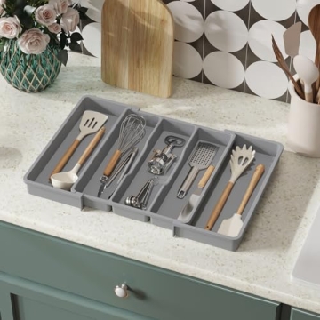 Lifewit Adjustable Utensil Organizer for Kitchen Drawers
