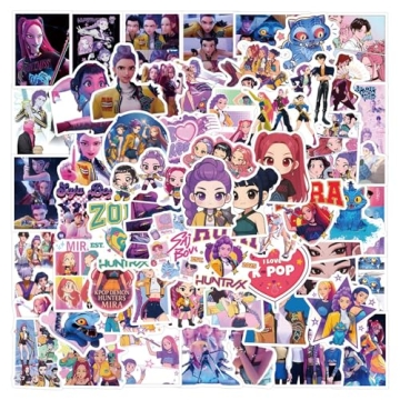 110 Pcs Kpop Korean Idol Demon Movie Hunters Stickers – Waterproof Vinyl