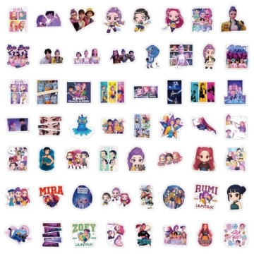 110 Kpop Demon Movie Hunters Stickers – Stylish & Waterproof