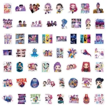 110 Kpop Demon Movie Hunters Stickers – Stylish & Waterproof
