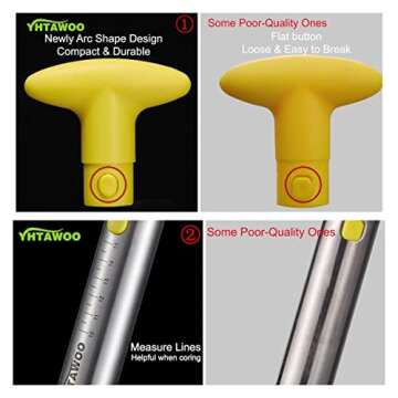 Pineapple Cutter and Corer, Pineapple Corer and Slicer Tool,[Reinforced sharp blades & Heavy duty & Durable], Yhtawoo Best Pineapple Peeler, Stainless Steel Decorer Fruit Knife, Easy Core Remover