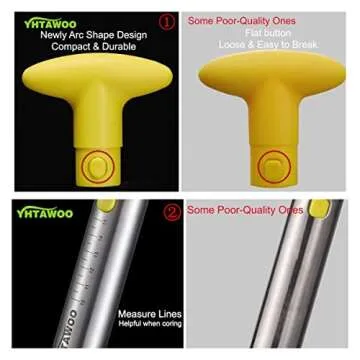Pineapple Cutter and Corer, Pineapple Corer and Slicer Tool,[Reinforced sharp blades & Heavy duty & Durable], Yhtawoo Best Pineapple Peeler, Stainless Steel Decorer Fruit Knife, Easy Core Remover