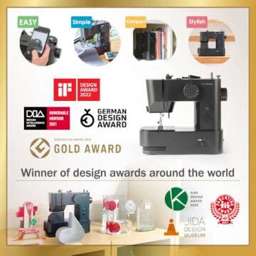 AXE Yamazaki sewing machines MM-10 | Sewing machine For Beginners,Foot Pedal, Designed by JAPAN,Mini...