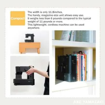 AXE Yamazaki sewing machines MM-10 | Sewing machine For Beginners,Foot Pedal, Designed by JAPAN,Mini sewing machine,Lightweight Portable & Great for Beginners,