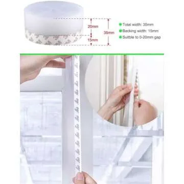 Premium Weather Stripping Door Seal - Energy Saving Draft Stopper