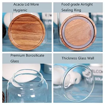 Stylish Large Glass Food Canisters with Airtight Lids