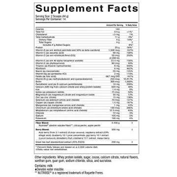 Celebrate Vitamins Essential Multi 4-in-1 Powder - Bariatric Multivitamin, 500mg Calcium, 4g Fiber, 25g Protein Shake Mix - Chocolate Milk (14 Servings)