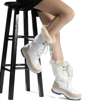 DREAM PAIRS Faux Fur Winter Snow Boots for Women