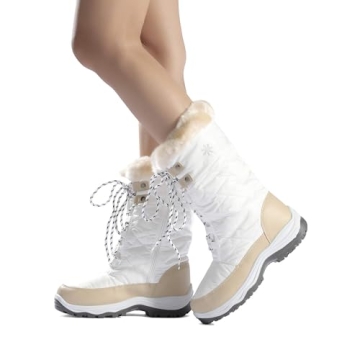 DREAM PAIRS Faux Fur Winter Snow Boots for Women