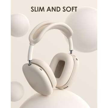 Yinke Silicone Case Cover for Airpods Max Headphones USB-C/Lightning, AirPods Max Accessories Ear Pa...