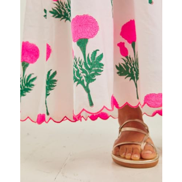 Boho Tie Shoulder Dress for Women - Flowy & Comfortable