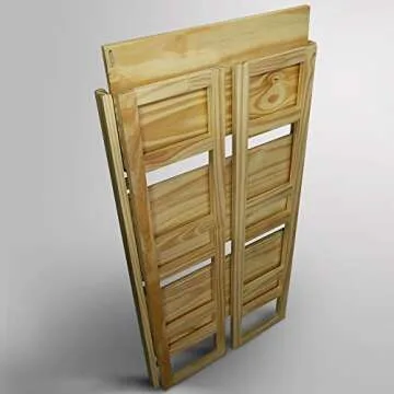 Casual Home 3-Shelf Folding Bookcase - Natural Finish