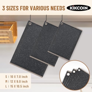 Non-Slip Plastic Cutting Board Set with Juice Grooves Dishwasher Safe