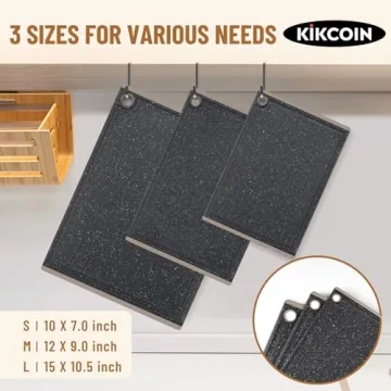 Non-Slip Plastic Cutting Board Set with Juice Grooves Dishwasher Safe