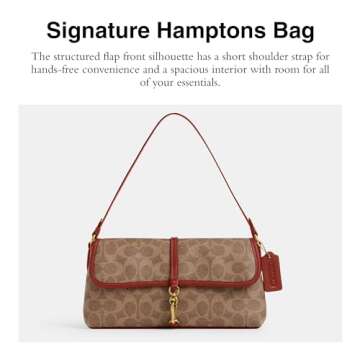 Luxury Coach Coated Canvas Signature Hamptons Bag for Women