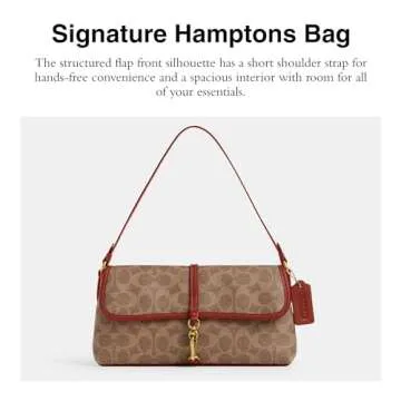 Luxury Coach Coated Canvas Signature Hamptons Bag for Women