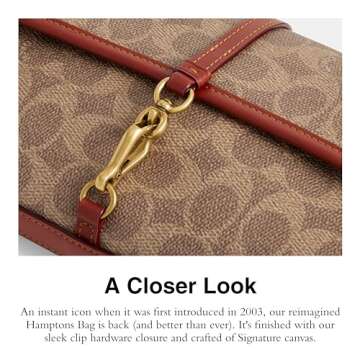 Timeless Coach Signature Hamptons Bag for Women