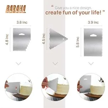 RABAHA 13" Acacia Rotating Cake Stand Set for All Occasions