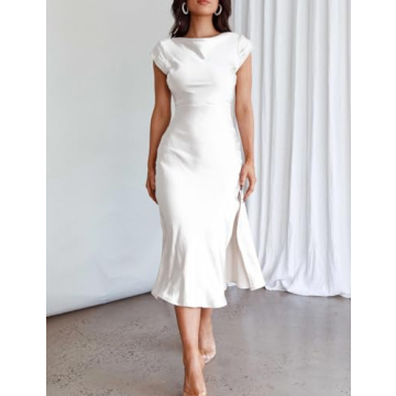 Elegant Satin Backless Maxi Dress for Summer Events