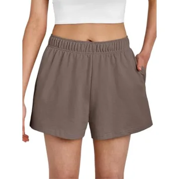 AUTOMET Women's Sweat Shorts for Casual Summer Style
