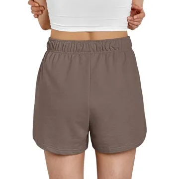 AUTOMET Women's Sweat Shorts for Casual Summer Style