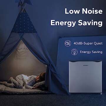 BANGSON Small Refrigerator,1.6 Cu.Ft Mini Fridge With Freezer, Reversible Single Door Mini Fridge, Compact Refrigerator For Office, Bedroom