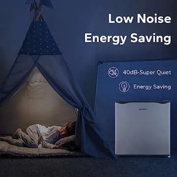 BANGSON Small Refrigerator,1.6 Cu.Ft Mini Fridge With Freezer, Reversible Single Door Mini Fridge, Compact Refrigerator For Office, Bedroom