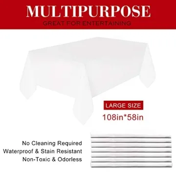 Sundee Premium Disposable Tablecloths for All Events