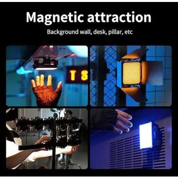 ZHIYUN FIVERAY M20C Combo [Official] RGB Video Light, 20W Portable Camera Light, HSI Mode, TLCI 96+, Temperature 2500K-10000K with 16 Light Effects, Support Magnetic Attraction and App with USB-C PD