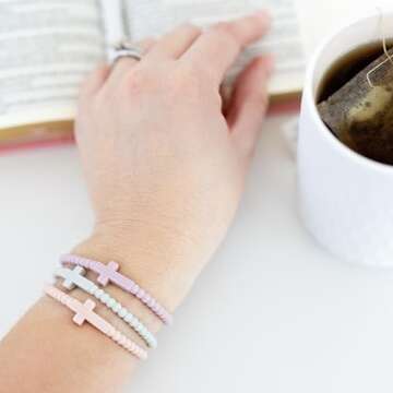 Ryan & Rose Silicone Cross Bracelet - Dreamy Extra Small