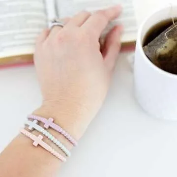 Ryan & Rose Silicone Cross Bracelet - Dreamy Extra Small