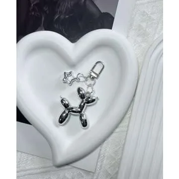 LAEKOU Star Balloon Dog Keychain | Adorable Y2K Charm