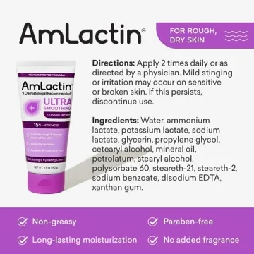 AmLactin Ultra Smoothing Cream - 15% Lactic Acid Moisturizer