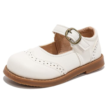 DADAWEN Girl's Classic Mary Jane School Uniform Shoes - Comfortable Toddler Footwear