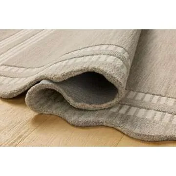 Loloi Chris Loves Julia Scottie Collection SCO-01 Fog/Ivory 7'-9" x 9'-9", .87" Pile Height, Area Rug