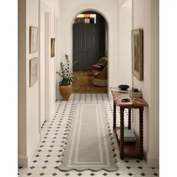 Loloi Chris Loves Julia Scottie Collection SCO-01 Fog/Ivory 7'-9" x 9'-9", .87" Pile Height, Area Rug