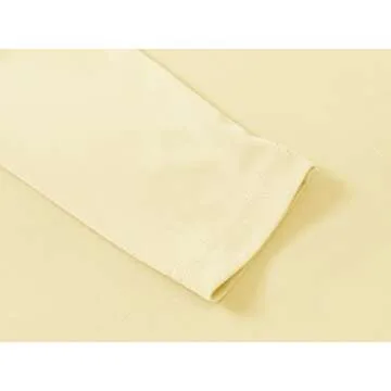 BASUDAM Women's Workout Shirts Quick Dry UPF 50+ Sun Protection Long Sleeve Quarter Zip Pullover Athletic T-Shirts Light Yellow M