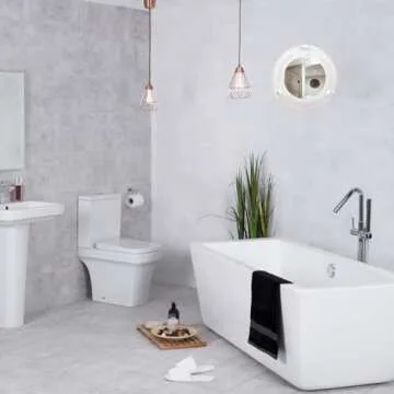 Nagina International 12" Antique White Porthole Mirror | Maritime Aluminum Vintage Decor