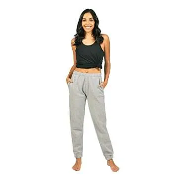 COLOSSEUM Active Women's Aubrey Comfy Fleece Jogger Pant with Pockets (Heather Grey, Medium)
