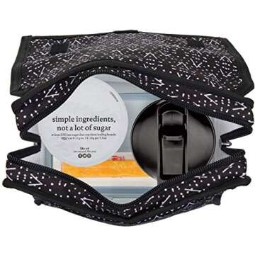 PACKIT pack it 10 inch 10 hour Freezable Foldable Reusable Multipal Uses Lunch Bag with Adjustable Strap (Grey Camo)