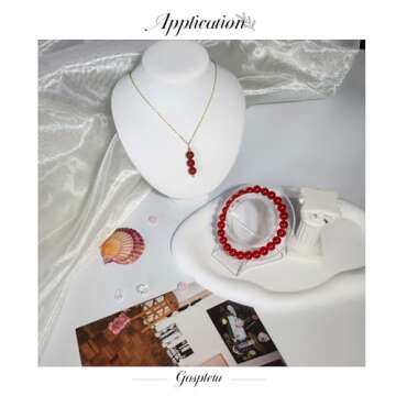 2500PCS 8mm Glass Beads Bracelet Making Kit, 96 Colors Crystal Beads for Jewelry Making, 4 Box Round Beads Suitable for Beginners