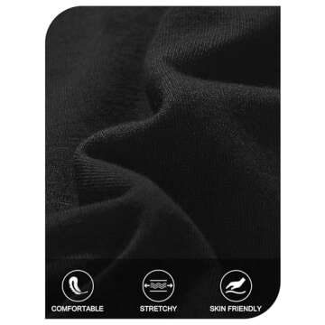 MEROKEETY Women's 2024 Fall Long Sleeve Maxi Dress V Neck Trendy Split Loose Casual Pockets Dresses, Black, Small