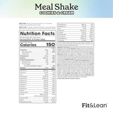Fit & Lean Meal Replacement Shake - Healthy & Delicious