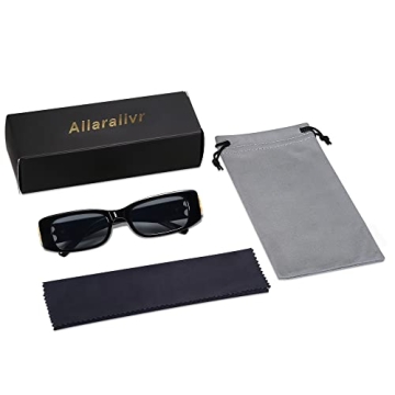 Allarallvr Rectangle Sunglasses Stylish UV Protection