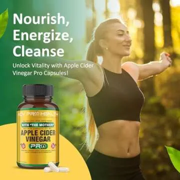 ACV Pro Apple Cider Vinegar Capsules Certified Organic with Mother ACV Pills Detox Cleanse Acid Reflux Relief Support Supplement Ginger Root Cayenne Pepper Powder